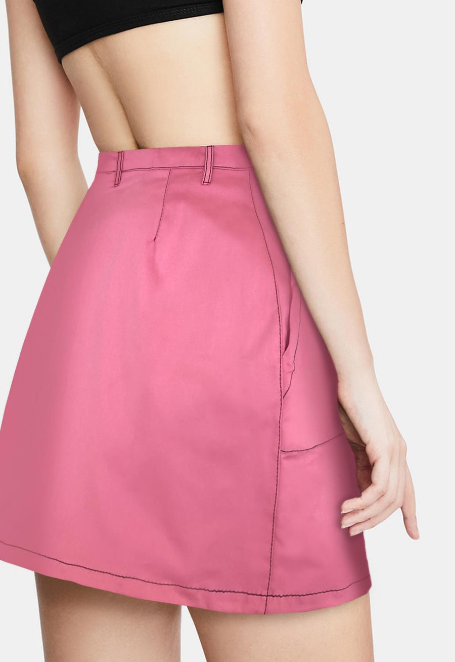 Stitched Up Mini Skirt